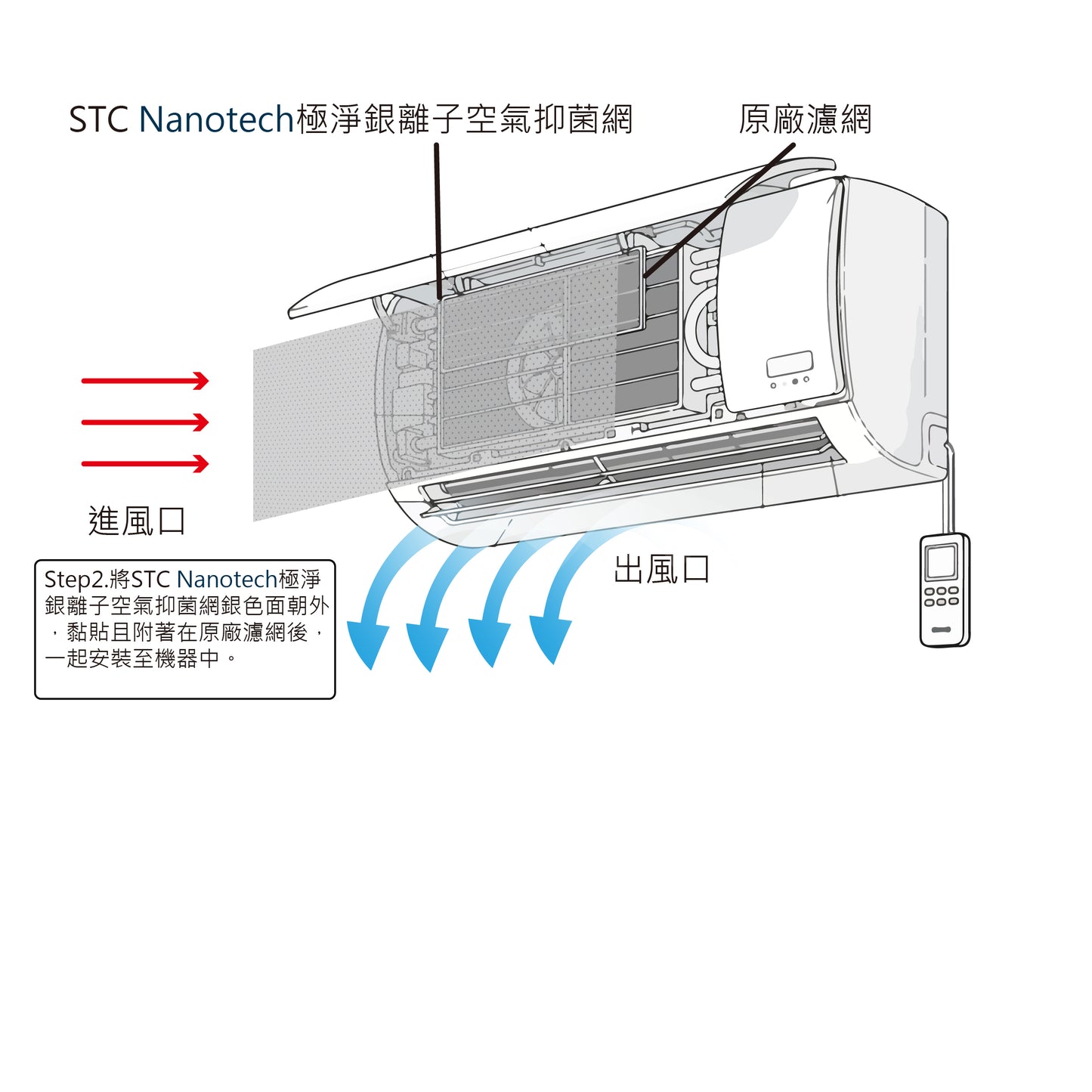 極淨銀離子空氣抑菌網-花小錢省大錢減少空調昂貴的清洗費用及頻率